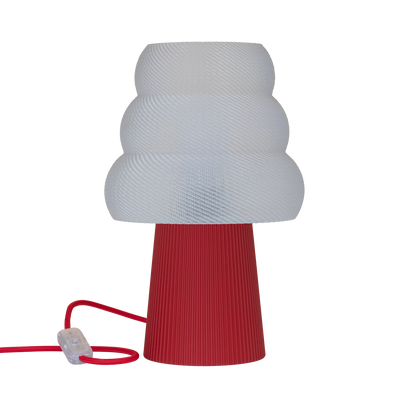 Skandinavische Nachttischlampe GROLA aus PLA