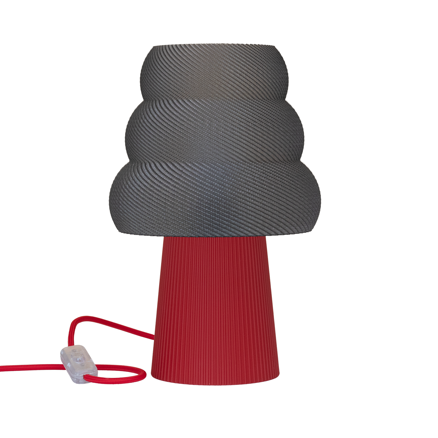 Skandinavische Nachttischlampe GROLA aus PLA