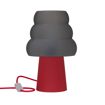 Skandinavische Nachttischlampe GROLA aus PLA