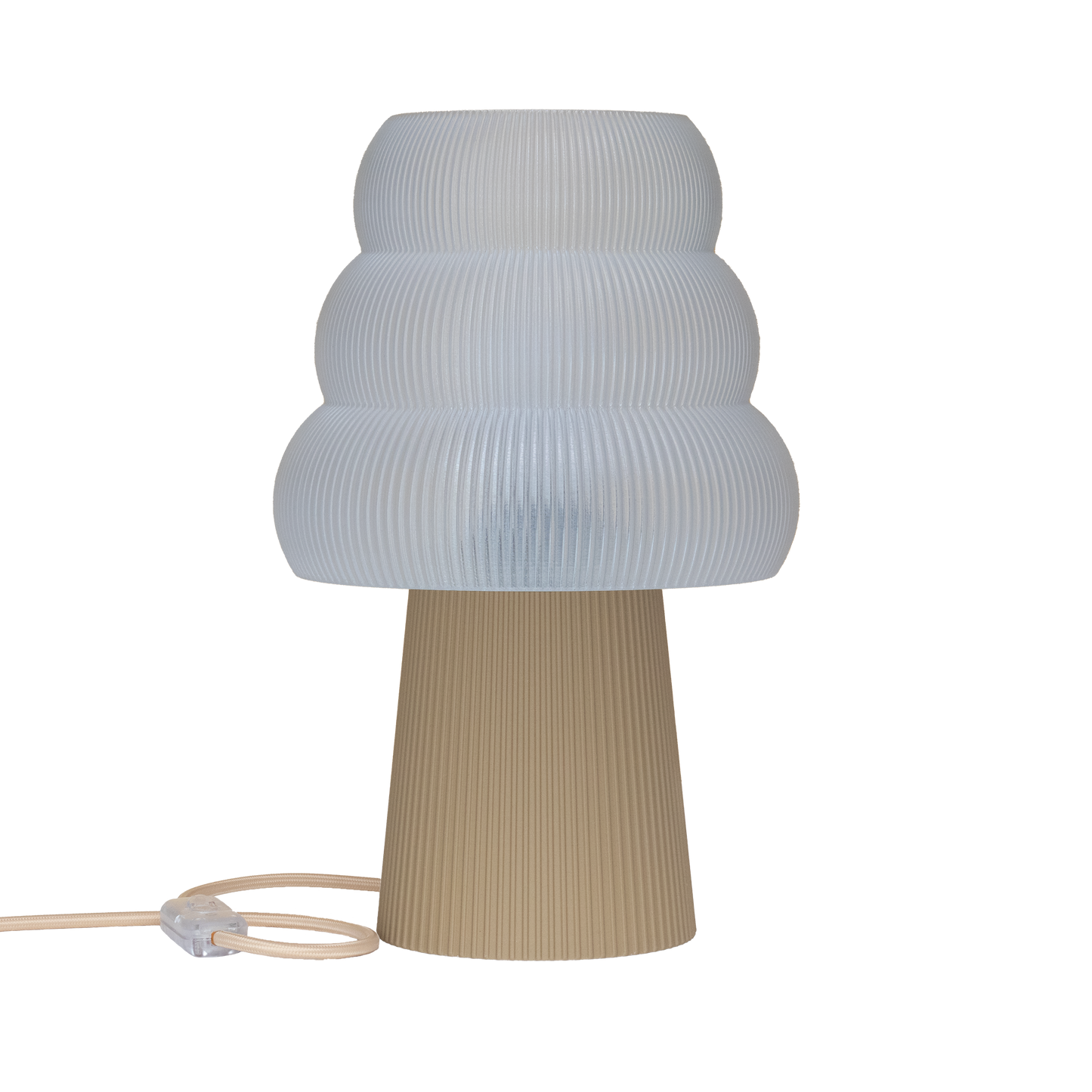 Skandinavische Nachttischlampe GROLA aus PLA