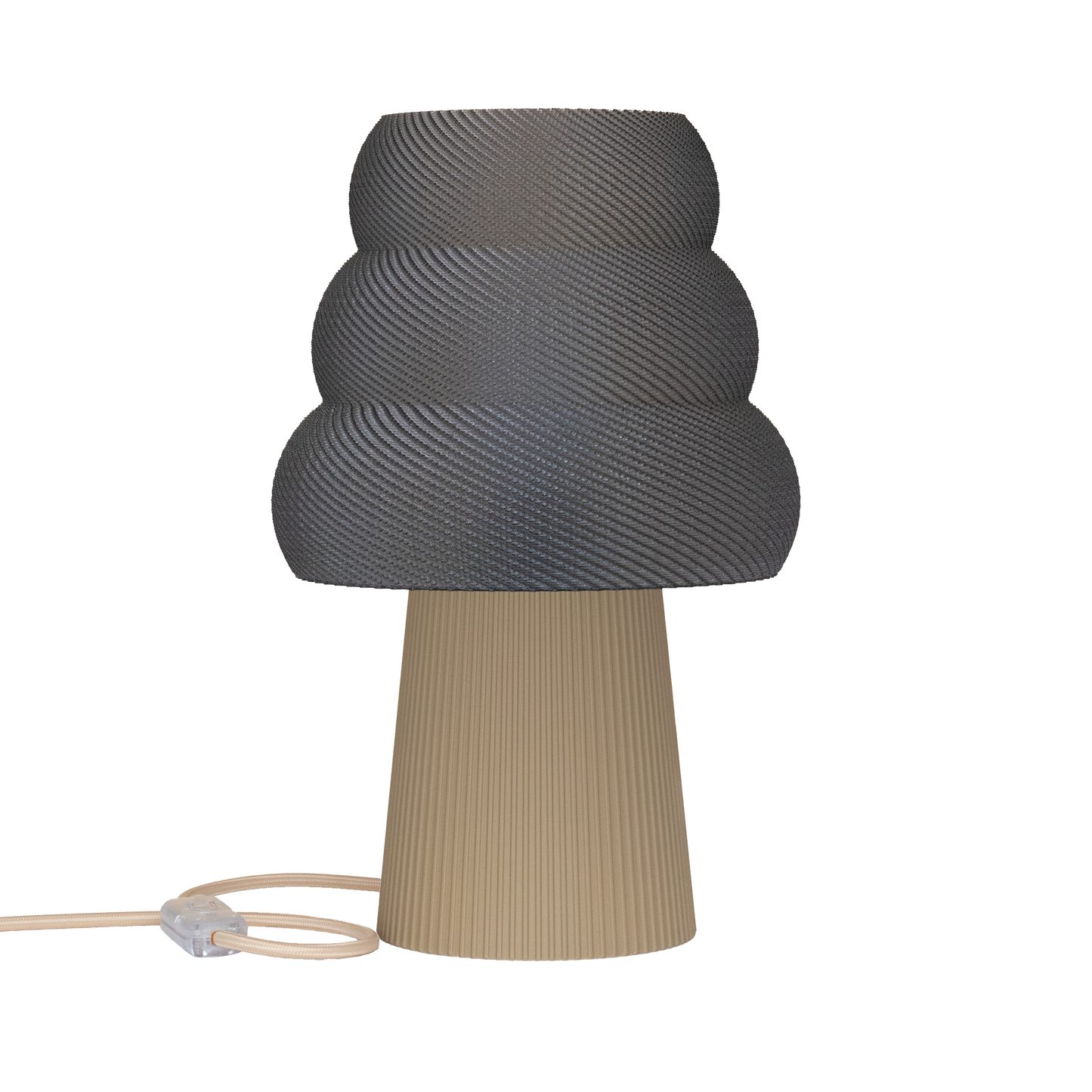 Skandinavische Nachttischlampe GROLA aus PLA