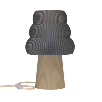 Skandinavische Nachttischlampe GROLA aus PLA