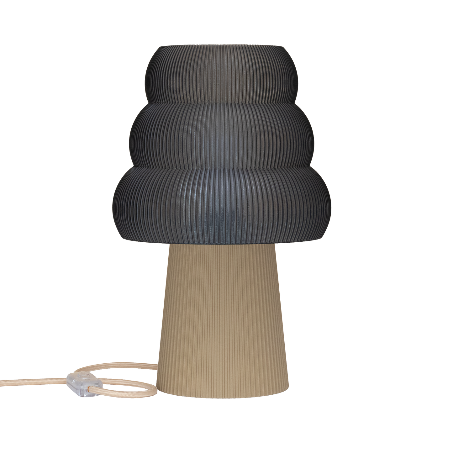 Skandinavische Nachttischlampe GROLA aus PLA