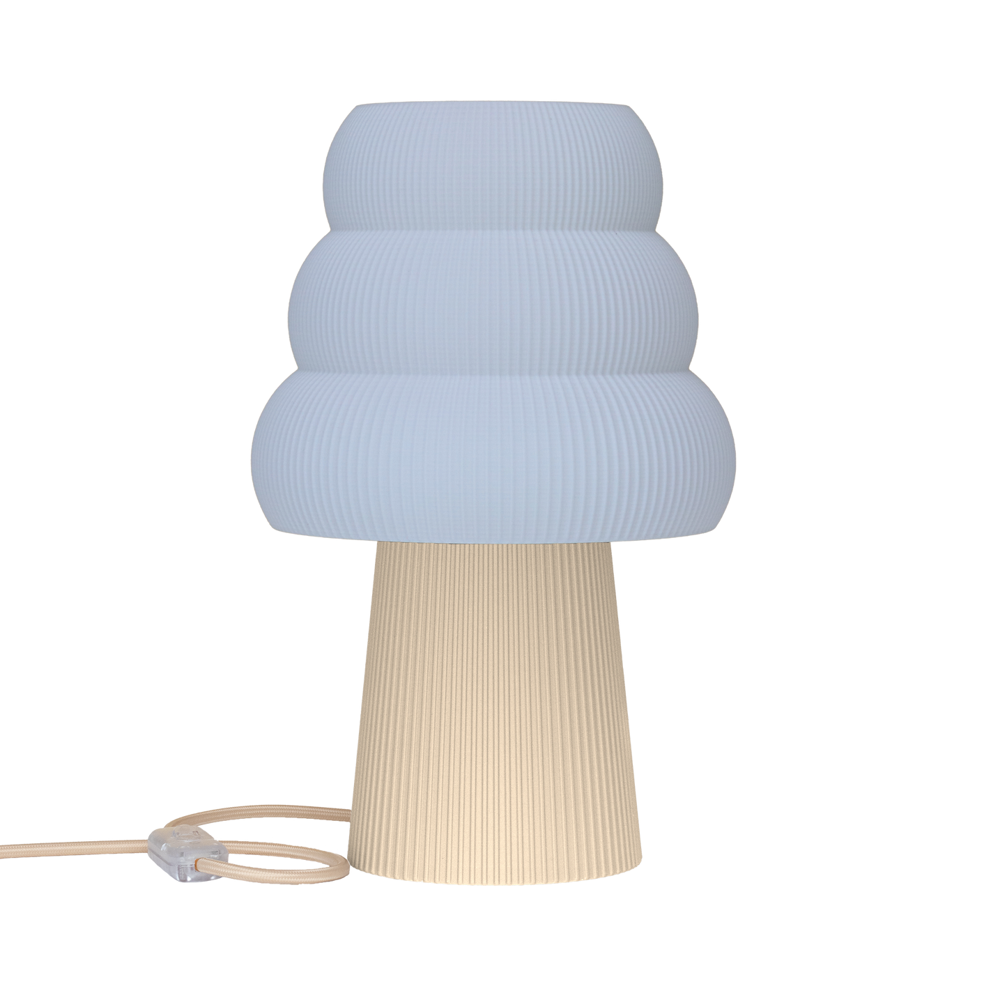 Skandinavische Nachttischlampe GROLA aus PLA