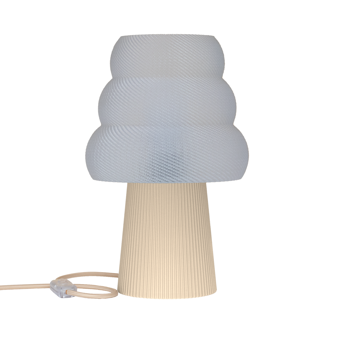 Skandinavische Nachttischlampe GROLA aus PLA