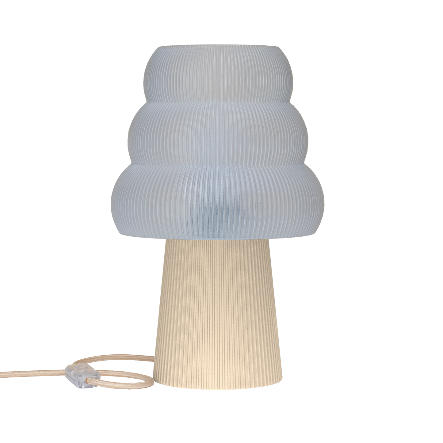 Skandinavische Nachttischlampe GROLA aus PLA