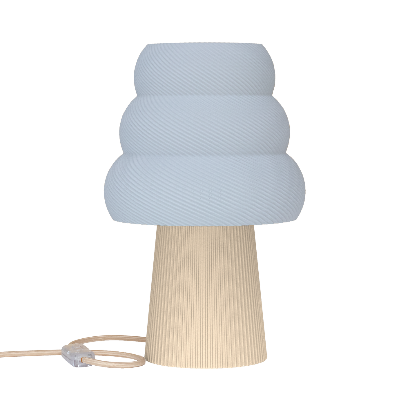 Skandinavische Nachttischlampe GROLA aus PLA