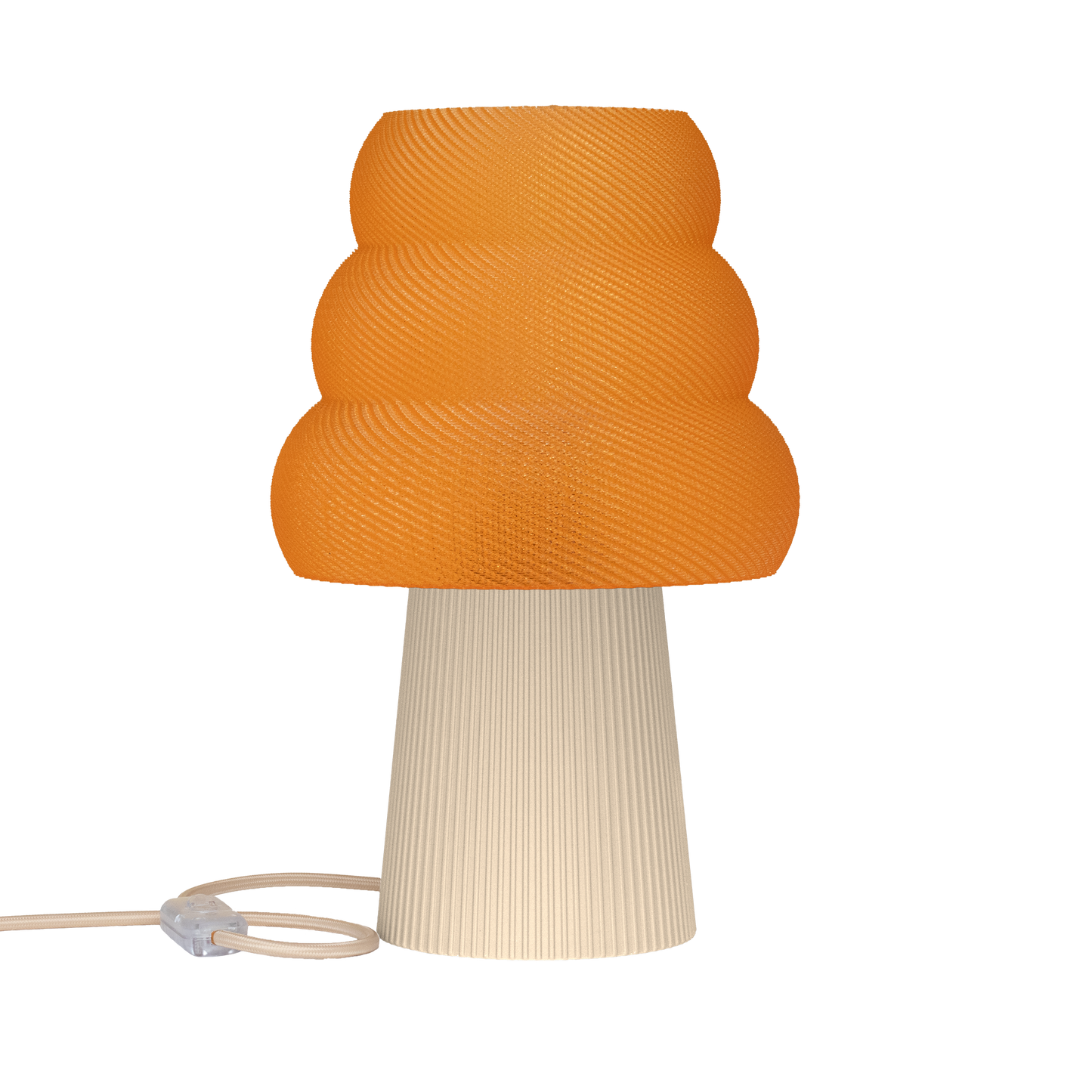 Skandinavische Nachttischlampe GROLA aus PLA