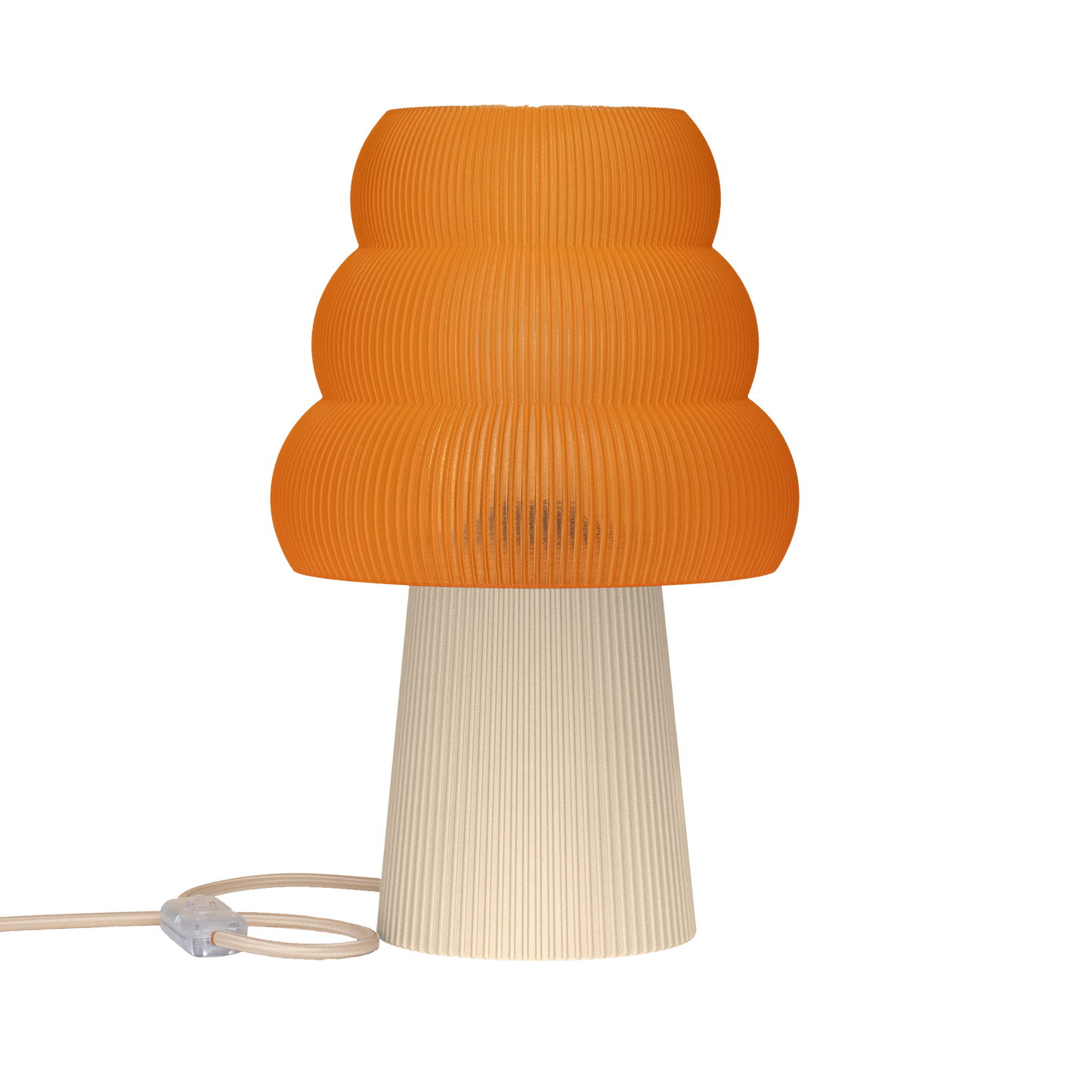 Skandinavische Nachttischlampe GROLA aus PLA