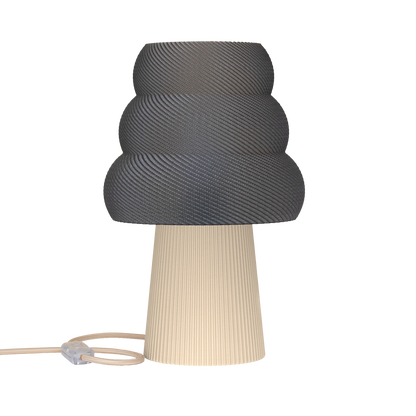 Skandinavische Nachttischlampe GROLA aus PLA