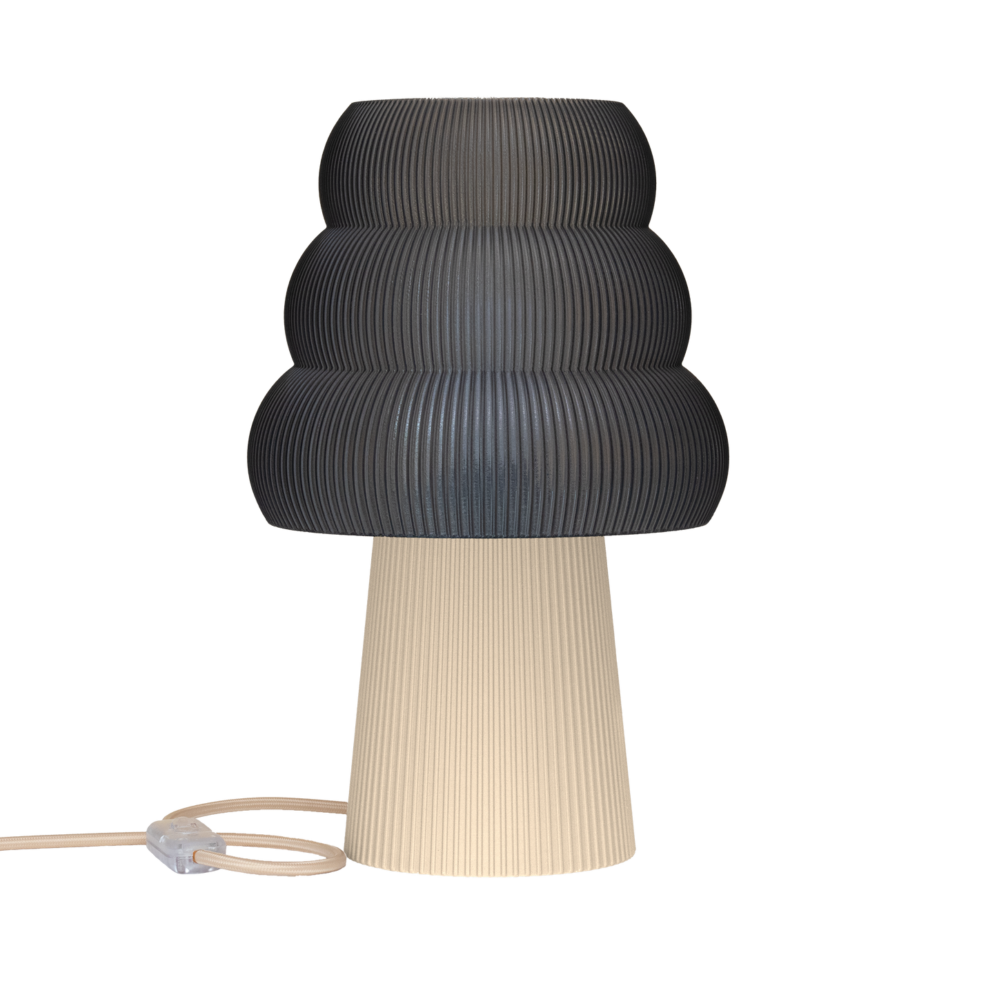 Skandinavische Nachttischlampe GROLA aus PLA