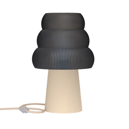 Skandinavische Nachttischlampe GROLA aus PLA