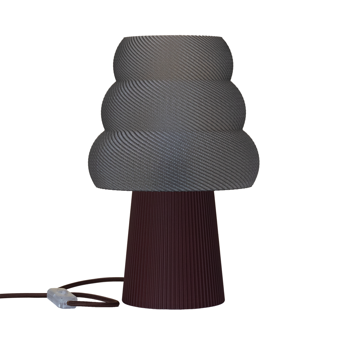 Skandinavische Nachttischlampe GROLA aus PLA