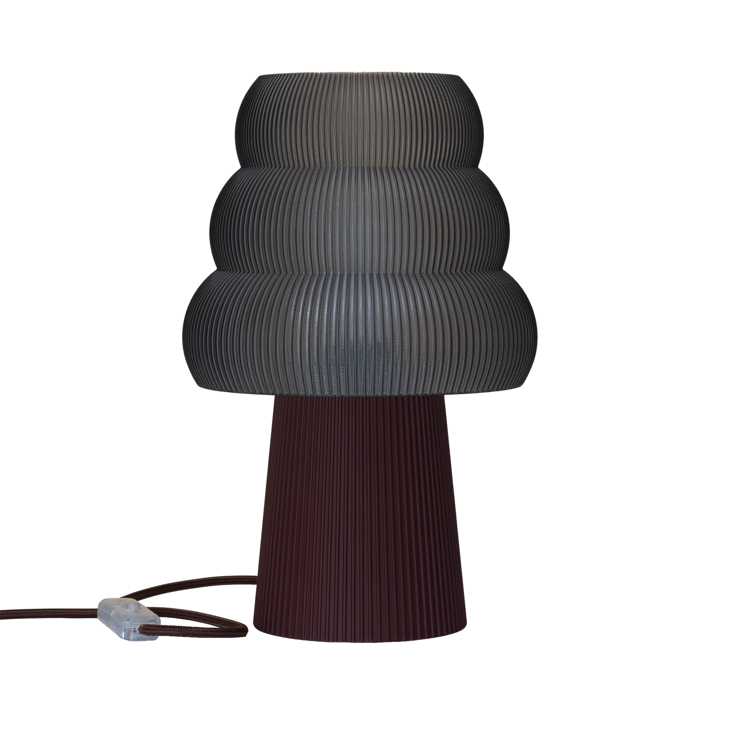 Skandinavische Nachttischlampe GROLA aus PLA