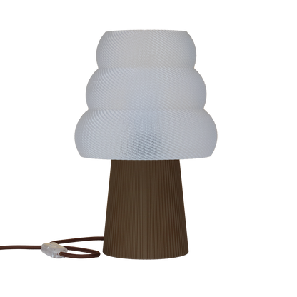 Skandinavische Nachttischlampe GROLA aus PLA