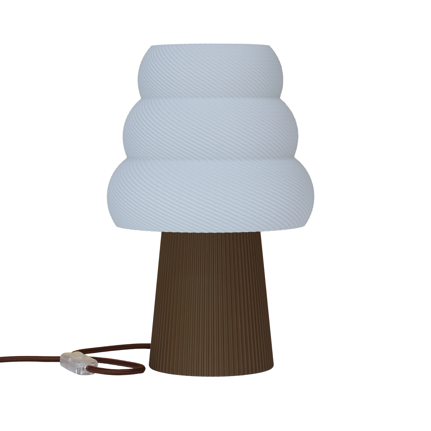 Skandinavische Nachttischlampe GROLA aus PLA